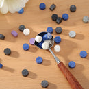 100pcs Retro Octagon Fire Painting Pills Sealing Wax Grain for Envelope (F)