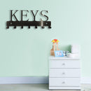 Metal Key Rack with Hooks Kitchen Organizer Bathroom Rangement Hooks Hangers