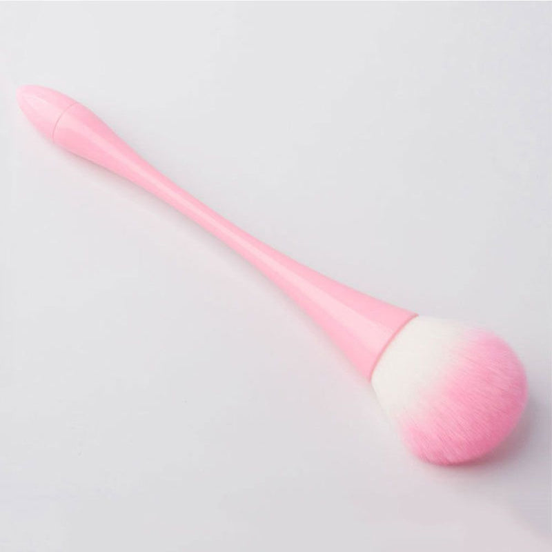 Woman Basic Profile Makeup Tools Pressed Powder Plastic Makeup Brush Nylon Wool