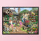 Full Embroidery Kits Flower Shop 11CT Stamped Needlework Home Decoration Art