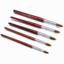 Handle Acrylic Nail Art Brush Sable Hair Nail Painting Brush Flower Drawing Pen