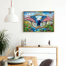 5D Diamond Painting Kit Eagle Full Square Drill Rhinestone DIY Wall Art Crafts