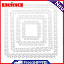 4pcs Metal Cutting Dies Stencils for DIY Scrapbook Photo (Square Butterfly)-2524
