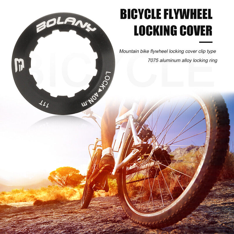 BOLANY 7075 Aluminum Alloy MTB Bike Flywheel Lock Covers Cassette Locking Rin