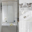 Transparent Bath Supplies Shower Curtain PEVA Plastic Water Splash Resistant