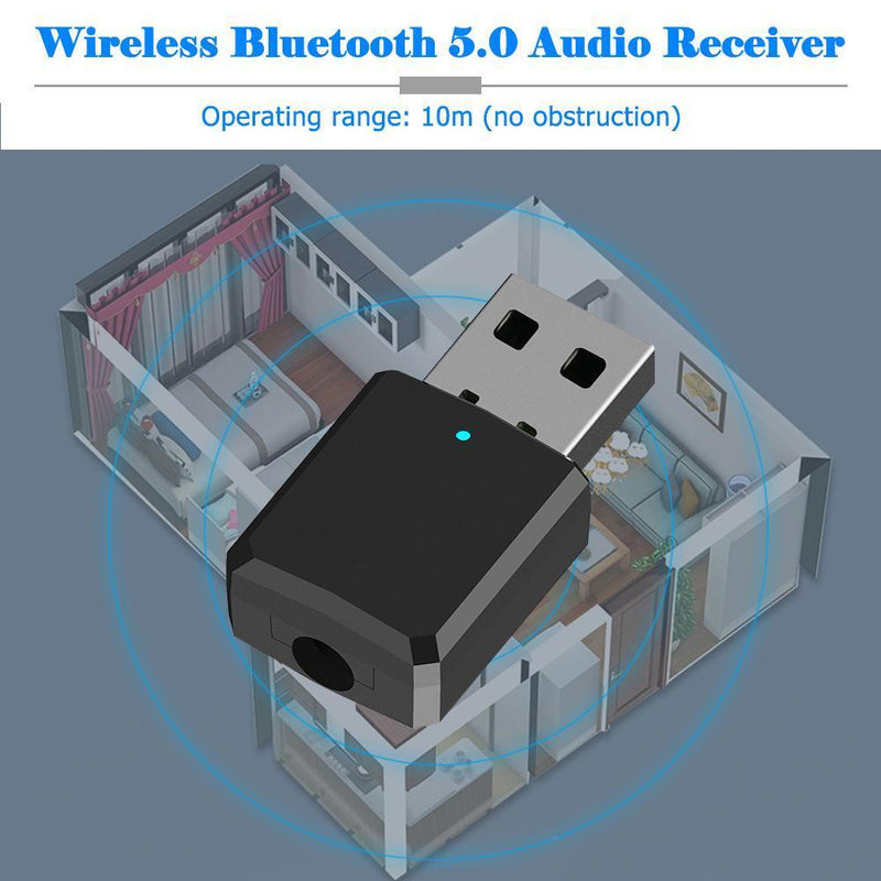 USB Bluetooth-compatible Dongle Adapter 5.0 Music Receiver Transmitter for