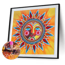 5D Part Special Shaped Drill Luminous Diamond Painting Sun God Art (GT104) Newly