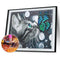 5D Crystal Drill Diamond Painting DIY Mosaic Kits (V037 Butterfly Cat) Newly