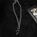 Party Jewelry Gothic Rock Hip Hop Punk Choker Pendant Chain Necklace Cross