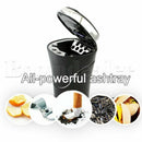 Car Solar LED Car Ashtray Blue Light Lighting gluttöter