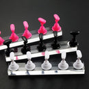 Magnetic Nail Holder Acrylic Crystal Shelf Training Display Stand (White Newly