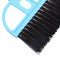 Mini Desktop Plastic Sweep Cleaning Brush Small Broom Dustpan Set (Blue) Newly