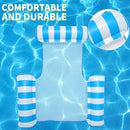 Swimming Pool Float Hammock Multi-Purpose Inflatable Lounge (Light Blue) Newly