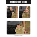 Outdoor Folding Fruits Vegetable Harvest Foraging Bag Picking Pouch (Khaki)