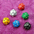 D20 Gaming Dice Twenty Sided Die RPG D&D Six Opaque Random Color