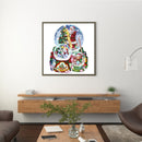 11CT Printed Full Embroidery Christmas Crystal Ball Needlework DIY Cotton Craft