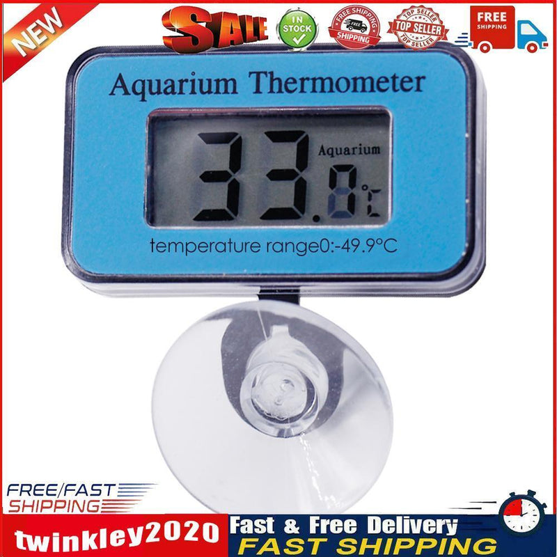 LCD Digital Fish Tank Aquarium Suction Submersible Thermometer Temp Meter Newly
