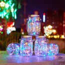 LED Solar Fairy Mason Jar Light Party Wedding Garden Decor (Multicolor 2m)