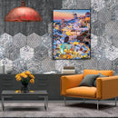 Painting By Numbers Kit DIY Dense House Hand Painted Canvas Oil Art Picture
