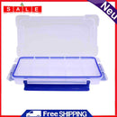 15 Slots Clear Plastic Jewelry Box Home Living Room Office Various Organizers