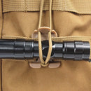 Molle Backpack Tool Elastic Rope Webbing Buckle Outdoor Kits (Light Brown) Newly