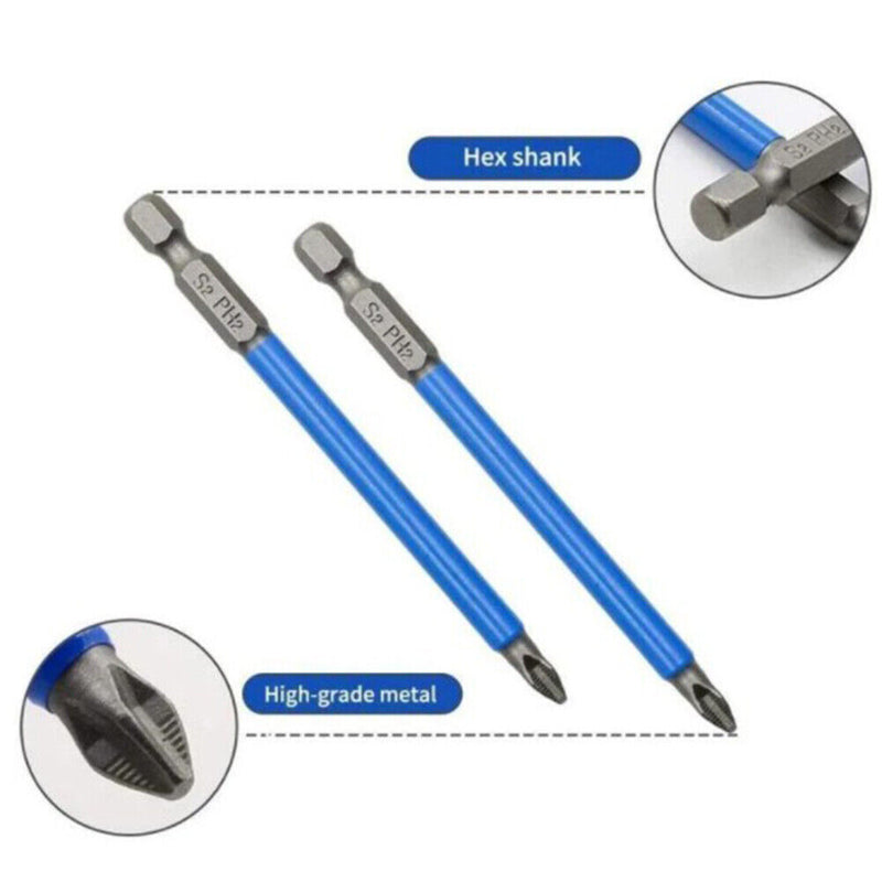 7pcs Electric Cross Non Slip Drill Bits Screwdriver with Strong Magnet