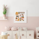 11CT Printed Full Cross Stitch DIY Autumn Scene Hand Painting Room Decoration
