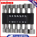14pc Power Nut Driver Drill Bit Set Sea Metric Socket Screw 1/4