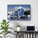 5D DIY Diamond Painting Blue Car Full Drill Rhinestone Mosaic Art Picture Kit