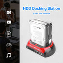 Dual Slot HDD Docking SATA IDE USB2.0 to 2.5 3.5 inch SSD Enclosure (EU)