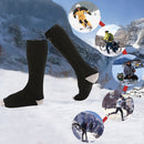 2pcs Electric Heating Socks Foot Warmer Stockings (Black 4500mAh Battery) Newly