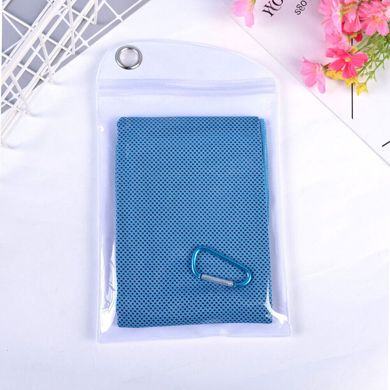 4pcs Yoga Sport Cold Cooling Towel Running Football Microfiber Summer Ice Towels