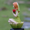 Solar Flower Fairy Light Outdoor Pixie Lawn Stake Lamp Garden Decor (Green)