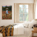 Flower Shrubs Boy Oil Paint By Numbers Kit DIY Frameless Drawing for Adults