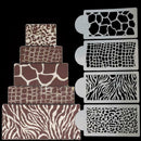 4 Pcs Cake Stencils Cake Decorating Stencils Mold Plastic Spray Templates P3U7