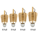 Boat Fishing Bait Feeder Cages Sinker Plastic Fishing Lure Cage (20g)
