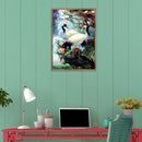 DIY Full Drill Diamond Painting Crane Cross Stitch Embroidery Mosaic Kit