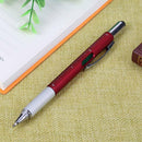 Ballpoint Pen Screwdriver Ruler Spirit Level Multifunction Pen(Red) Newly