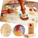 Animal Round Retro Wax Seal Stamp Head Fire Paint for Wedding Invitations D
