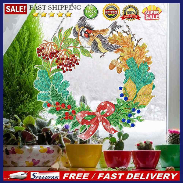 Flowers Birds Diamond Painting Garland Pendant Decor DIY Handmade Craft (YH40