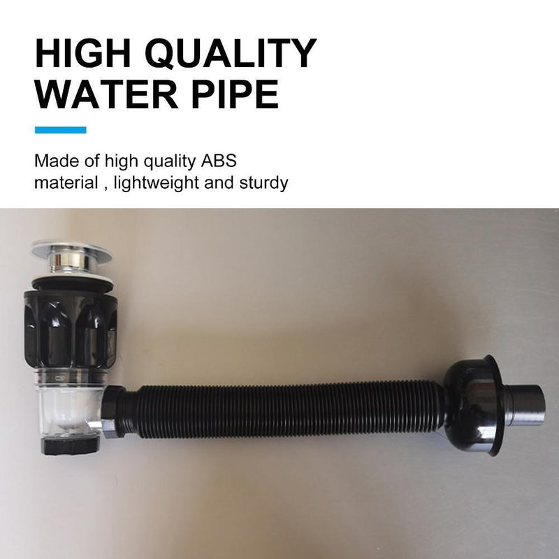 Flexible Deodorant Sink ABS Drain Pipe Horizontal/Vertical Row Suitable