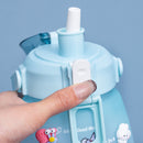 1.3L Large-capacity Water Bottle with Time Mark Leak-proof Cup for Outdoor Sp