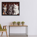 DIY Digital Painting By Numbers Cat Canvas Picture Modern Home Living Room Decor
