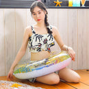 Sequin Swimming Ring Adults Kids PVC Pool Float Rainbow Circle (Color 70)