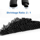 Waterproof Heat Shrink Sleeving Tube Assortment Kit 2:1 Black Shrinkage Sheath