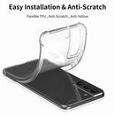Phone Clear Back Case Cover Shockproof Soft Silicone Cellphone Back Protector