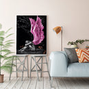 Angel with Pink Wings 40X50cm Oil Paint By Numbers Picture DIY Painting Cra