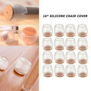 16pcs Durable Non-Brief Chair Desk Leg Protective Case Cap Pad Silicone Table Mat