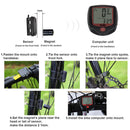 SUNDING 548B Waterproof MTB Bike Timer Bicycle Digital LCD Odometer Speedometer
