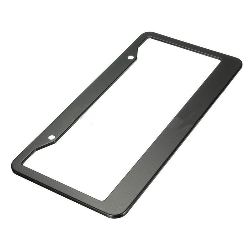 2pcs 12 x 6 in Stainless Steel Car License Plate Frame Cover Kit